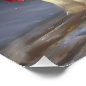 Cavalier King Charles Spaniel Kerstfeest Perfect Poster (Hoek)