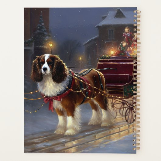 Cavalier King Charles Spaniel Kerstfeest Planner (Achterkant)