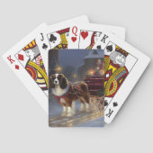 Cavalier King Charles Spaniel Kerstfeest Pokerkaarten (Achterkant)