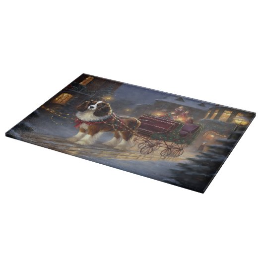 Cavalier King Charles Spaniel Kerstfeest Snijplank (Hoek)