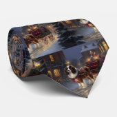 Cavalier King Charles Spaniel Kerstfeest Stropdas (Opgerold)