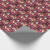 Cavalier King Charles Spaniel kersthond Cadeaupapier (Hoek)