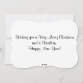 Cavalier King Charles Spaniel kerstkaart (Achterkant)