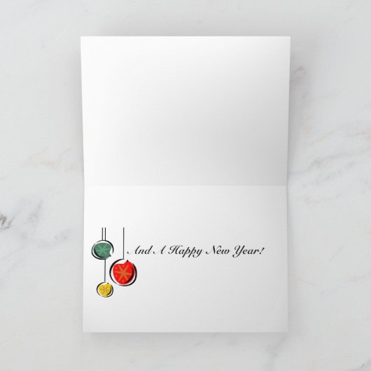 Cavalier King Charles Spaniel kerstkaart Feestdagen Kaart (Binnen)