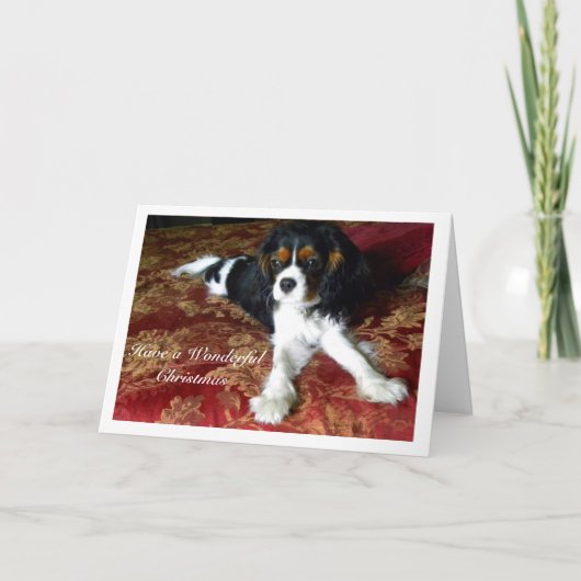 Cavalier King Charles Spaniel kerstkaart Feestdagen Kaart (Voorkant)