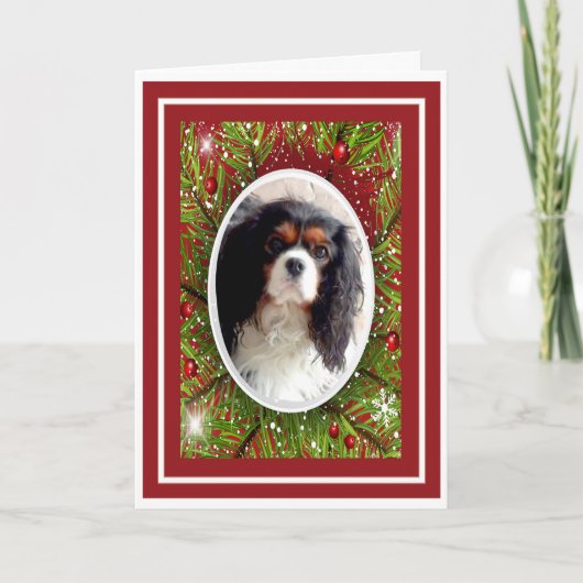 Cavalier King Charles Spaniel kerstkaart Feestdagen Kaart (Voorkant)
