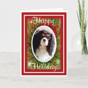 Cavalier King Charles Spaniel kerstkaart Feestdagen Kaart