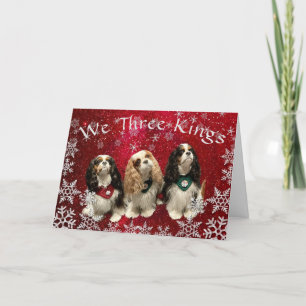Cavalier King Charles Spaniel kerstkaart Feestdagen Kaart