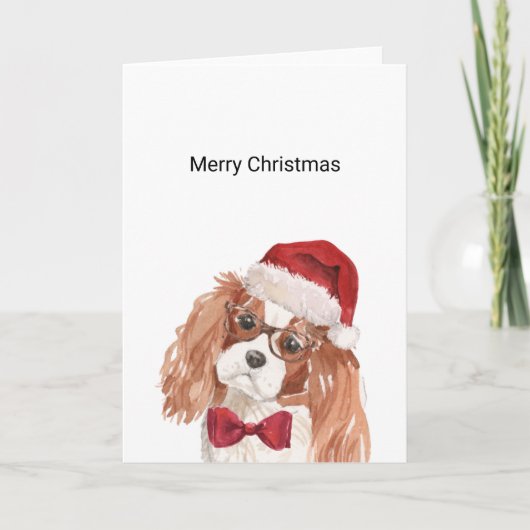 Cavalier King Charles Spaniel kerstkaart Kaart (Voorkant)