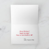 Cavalier King Charles Spaniel kerstkaart Kaart (Binnen)