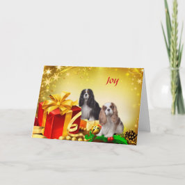 Cavalier King Charles Spaniel kerstkaart Kaart