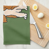 Cavalier King Charles Spaniel kerstkunst Theedoek (Quarter Fold)