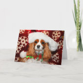 Cavalier King Charles Spaniel kerstliefde Feestdagen Kaart (Voorkant)