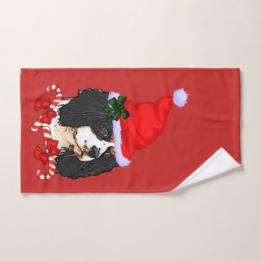 Cavalier King Charles Spaniel Kerstmis Bad Handdoek (Handdoek)