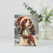 Cavalier King Charles Spaniel Kerstmis Briefkaart (Staand voorkant)