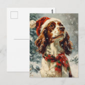 Cavalier King Charles Spaniel Kerstmis Briefkaart (Voorkant / Achterkant)