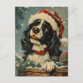 Cavalier King Charles Spaniel Kerstmis Briefkaart (Voorkant)
