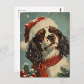 Cavalier King Charles Spaniel Kerstmis Briefkaart (Voorkant / Achterkant)