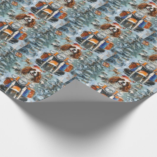 Cavalier King Charles Spaniel Kerstmis Cadeaupapier (Hoek)