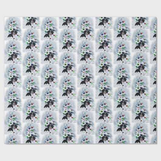 Cavalier King Charles Spaniel Kerstmis Cadeaupapier (Vlak)