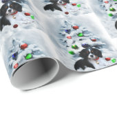 Cavalier King Charles Spaniel Kerstmis Cadeaupapier (Rol Hoek)