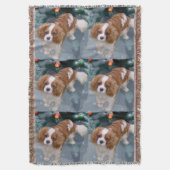 Cavalier King Charles Spaniel Kerstmis Deken (Voorkant Verticaal)