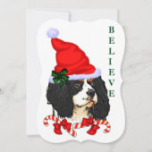 Cavalier King Charles Spaniel Kerstmis Feestdagenkaart (Voorkant)
