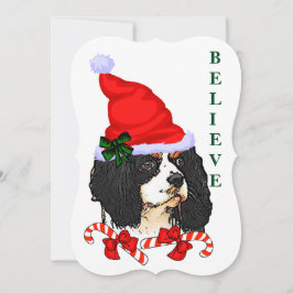 Cavalier King Charles Spaniel Kerstmis Feestdagenkaart