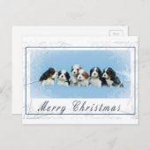 Cavalier King Charles Spaniel Kerstmis Feestdagenkaart (Voorkant / Achterkant)