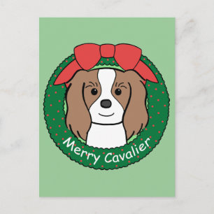 Cavalier King Charles Spaniel Kerstmis Feestdagenkaart