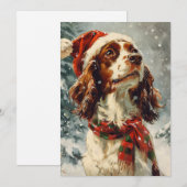 Cavalier King Charles Spaniel Kerstmis Feestdagenkaart (Voorkant / Achterkant)