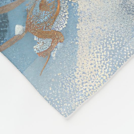 Cavalier King Charles Spaniel Kerstmis Fleece Deken (Hoek)