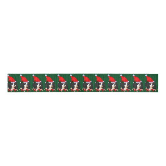 Cavalier King Charles Spaniel Kerstmis Grosgrain Lint (Voorkant)