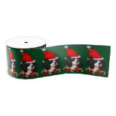 Cavalier King Charles Spaniel Kerstmis Grosgrain Lint (Spoel)