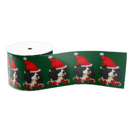Cavalier King Charles Spaniel Kerstmis Grosgrain Lint