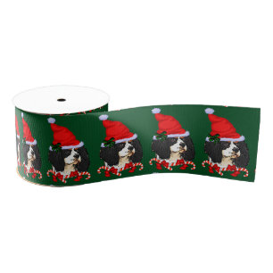 Cavalier King Charles Spaniel Kerstmis Grosgrain Lint
