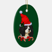 Cavalier King Charles Spaniel Kerstmis Keramisch Ornament (Rechts)