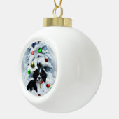 Cavalier King Charles Spaniel Kerstmis Keramische Bal Ornament (Rechts)