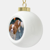 Cavalier King Charles Spaniel Kerstmis Keramische Bal Ornament (Rechts)
