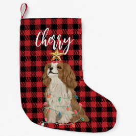 Cavalier King Charles Spaniel Kerstmis Kleine Kerstsok