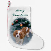 Cavalier King Charles Spaniel Kerstmis Kleine Kerstsok (Voorkant)