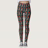 Cavalier King Charles Spaniel Kerstmis Leggings (Voorkant)