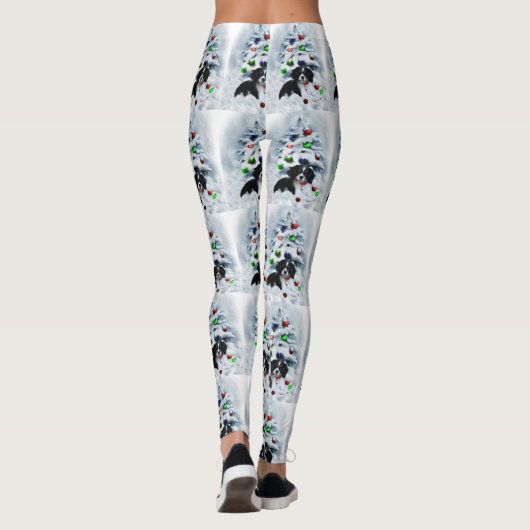 Cavalier King Charles Spaniel Kerstmis Leggings (Achterkant)