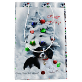 Cavalier King Charles Spaniel Kerstmis Medium Cadeauzakje