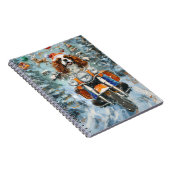 Cavalier King Charles Spaniel Kerstmis Notitieboek (Rechterzijde)