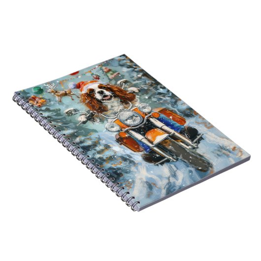 Cavalier King Charles Spaniel Kerstmis Notitieboek (Rechterzijde)