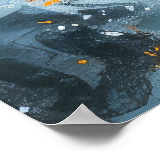 Cavalier King Charles Spaniel Kerstmis Poster (Hoek)