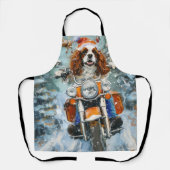Cavalier King Charles Spaniel Kerstmis Schort (Voorkant)