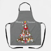 Cavalier King Charles Spaniel kerstmis Schort (Voorkant)