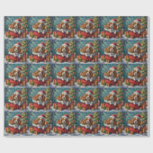 Cavalier King Charles Spaniel Kerstmis Sinterklaas Cadeaupapier (Vlak)